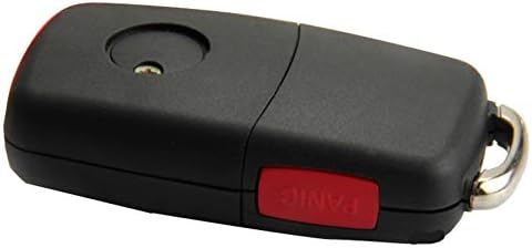 KEMANI Uncut 4 Buttons Flip Remote Entry Key Case for Jetta Passat Golf Beetle Rabbit GTI CC EOS No Chips Inside