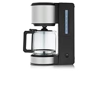 WMF Stelio Aroma Filterkaffeemaschine Edelstahl mattweiß – Kaffeemaschine mit Glaskanne für 10 Tassen, Tropfstopp, Warmhalteplatte und Abschaltautomatik, 1000 W, pflegeleicht und hochwertiges Design – Ansicht 3