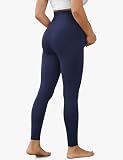 BAYDI Creamlush damskie legginsy ciążowe z kieszenią, wysoki stan, legginsy ciążowe, miękkie, elastyczne, moda ciążowa, do domu, jogi, 1 opakowanie – granatowy, M