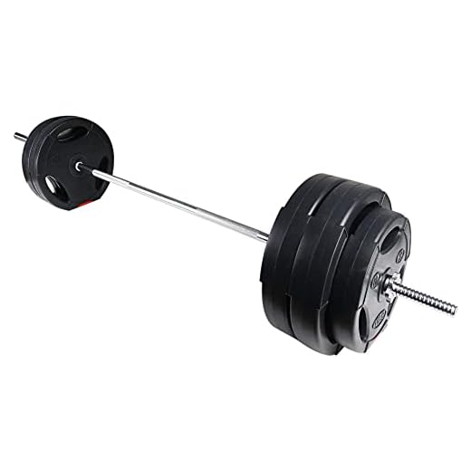 BalanceFrom Vinyl Standard 1-Inch Plate Weight Plate for Strength Training, Weightlifting and Crossfit, Pair or Set with Barbell