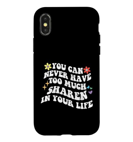 Retro Groovy You Can Never Have Too Much Sharen In Your Life Case for iPhone X/XS