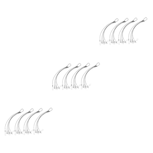 BESPORTBLE 12pcs Stainless Steel Rope Hangers Kit for Hanging Baskets Led Grow Light for Aquarium Tank Lamp Hangers and Plant Grow Light