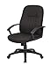 Boss Office Products Mid Back Fabric Managers Chair in Black, Black/Black (B8306-BK)