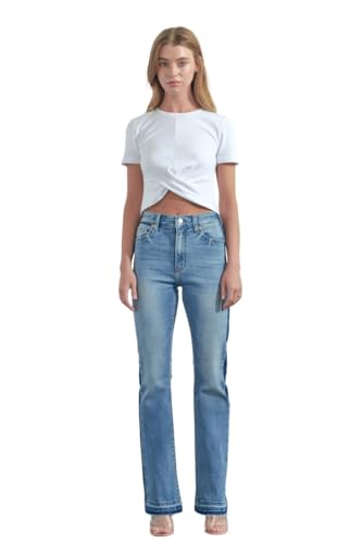 Women's Lydia High Rise Stretch Bootcut Jeans, 29 Light Gray