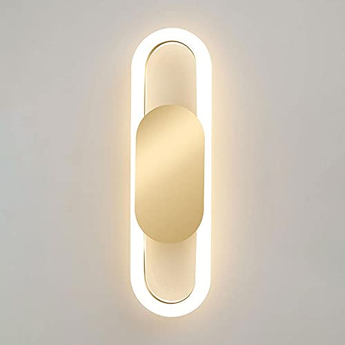 Lámpara de pared LED oro de 13W moderna luz de lectura nórdica para renovar el dormitorio