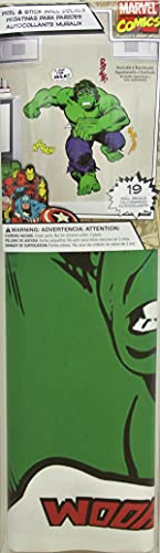 Sticker Géant Hulk Autocollant Mural Salon Comics Marvel Repositionnable - 7