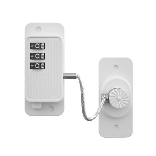 Muuoeou Cerradura para FrigoríFico, Cerradura para FrigoríFico, Acceso Sin Llave con un Solo, ContraseñA Personalizable, Cerradura CombinacióN Seguridad para NiñOs, Color