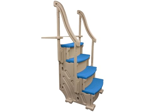 Confer Plastics Drop in Above Ground Pool Step with Blue Treads - Thumbnail 2