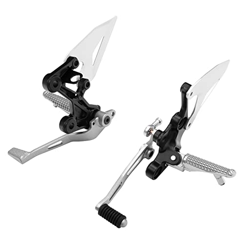 Image of FOVPLUE Front Driver Footrests Kit,Rider Foot pegs+gear shift lever /brake pedal+footpeg brackets+gear shift rod+protection fins for Kawasaki Ninja 400 2018-2024,Z400 2019-2024,NINJA 500 /Z500 2024-2025