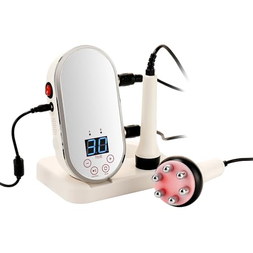 Dispositivo de radiofrecuencia 40K cara y cuerpo, dispositivo de cavitación RF EMS celulitis masajeador reafirmante, masajeador anticelulítico, máquina de adelgazamiento corporal
