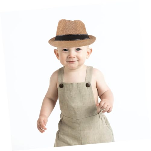 Straw Hat for Boys and Stylish Solid Color Sun Hat for Summer Outdoor Adventures Breathable and Elegant Design Beach Cap for Everyday Wear4