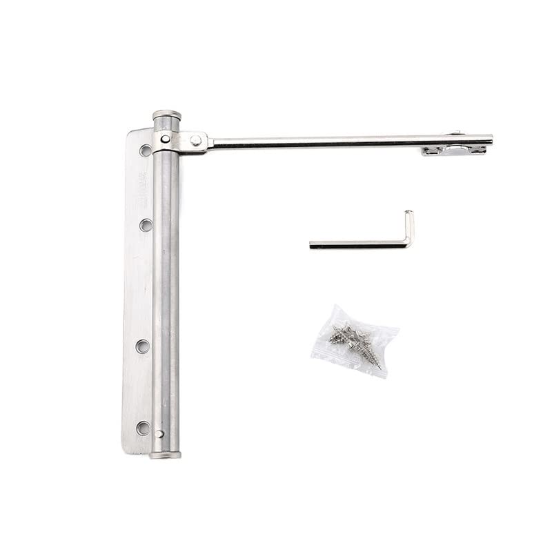 Cierrapuertas Cierrapuertas ajustable Muelle de puerta automático de acero inoxidable Resistencia en tono plateado para puerta de oficina en casa Puerta resistente al fuego Cierrapuertas automático