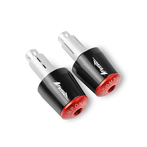 Guidon moto Aprilia RSV4 RR embouts de poignées rouges 2012 2014 2016
