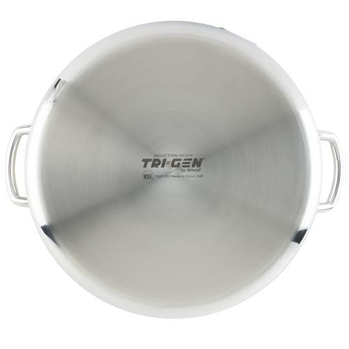 WINCO Tri-Ply Stock Pot, 20-quart, Silver by Winco - Image 5