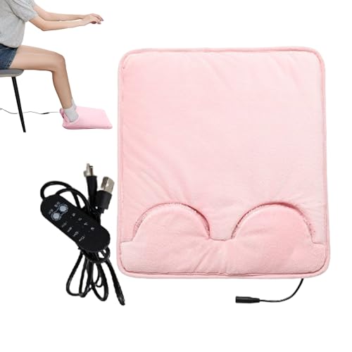 Almohadilla eléctrica calentadora para pies con USB regulable para el hogar