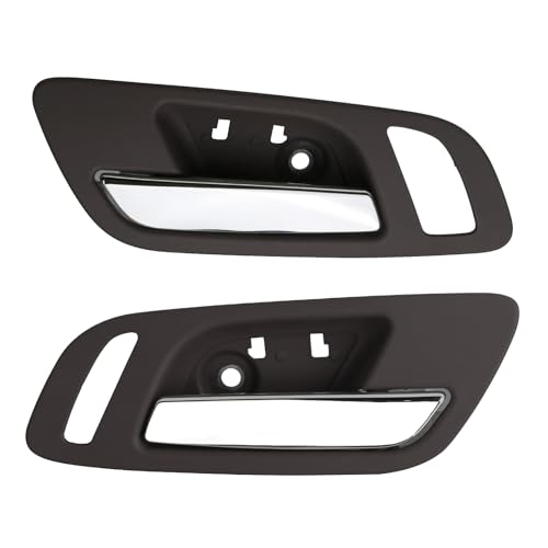 omoZone 2pcs Interior Door Handles Front Left &Right Side Cocoa Compatible with 2007-2014 Chevy Silverado 1500 2500 3500 Avalanche Suburban Tahoe, GMC Sierra Yukon
