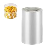 YQL Cake Collar 2.4 Inch, Acetate Cake Collar Roll DIY Acetate Sheet Baking Transparent Mousse Cake Sheets Surrounding Edge Clear Cake Strips for Baking Decorate, Chocolate Mousse Cake(2.4x394 Inch)
