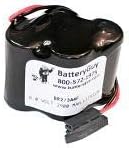 BatteryGuy BR-2/3A4F Replacement 6V 2900mAh Lithium PLC Battery Brand Equivalent (Non Rechargeable)