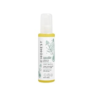 The Honest Company organic body oil, 4 oz bottle.