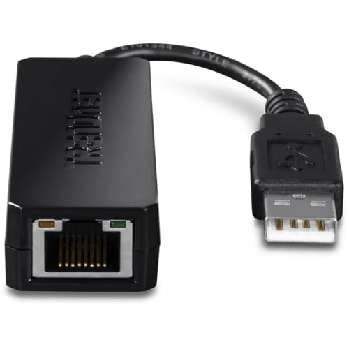 Image of TRENDnet USB 2.0 to Fast Ethernet Adapter, Supports Windows and Mac OS, ASIX AX88772A Chipset, Backwards Compatible with USB 1.0 and 1.0, Full Duplex 200 Mbps Ethernet Speeds, Black, TU2-ET100