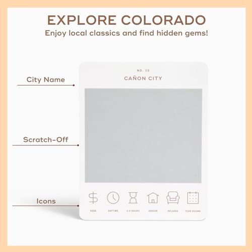 Image of Reach International Outfitters Colorado Adventure Bucket List: 50 Scratch-Off Cards for Outdoor Activities, Tourist Attractions, and Road Trips - Perfect Travel Gift and Guide for Exploring