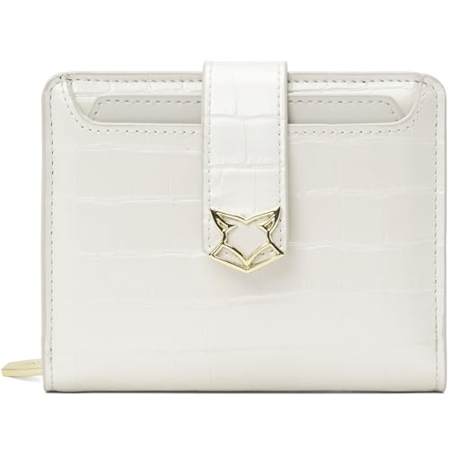 FOXLOVER Small Wallet for Women RFID Blocking Bifold Slim Credit Card Case
