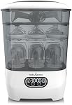 Baby Brezza Bottle Sterilizer and Dryer Advanced – 33% Faster - Largest Capacity Steam Sanitizer - Universal Sterilization Machine for All Bottles + Baby Product Parts - HEPA Air Filter