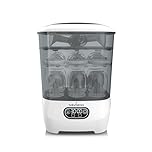 Baby Brezza Bottle Sterilizer and Dryer Advanced – 33% Faster - Largest Capacity Steam Sanitizer - Universal Sterilization Machine for All Bottles + Baby Product Parts - HEPA Air Filter