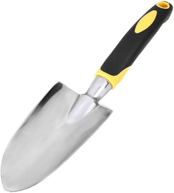 Garden Shovel for Planting, Transplanting, Weeding, Moving and Smoothing Soil,Hand Wide Shovel Pointed with Soft Rubberized Non-Slip(1pc)
