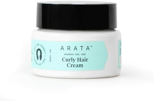Arata Advanced Curl Care Curly Hair Cream (100 GM) For Velvety Soft Curls | Intensive Moisture, Curl Definition & Plant-Based Styling | Abyssinian Seed Oil, Soya Protein & Shea Butter | CG Approve