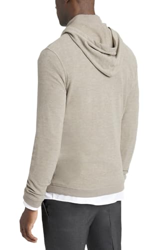 Kenneth Cole Mens Pullover Knit Hoodie Sweater Small Light Brown2