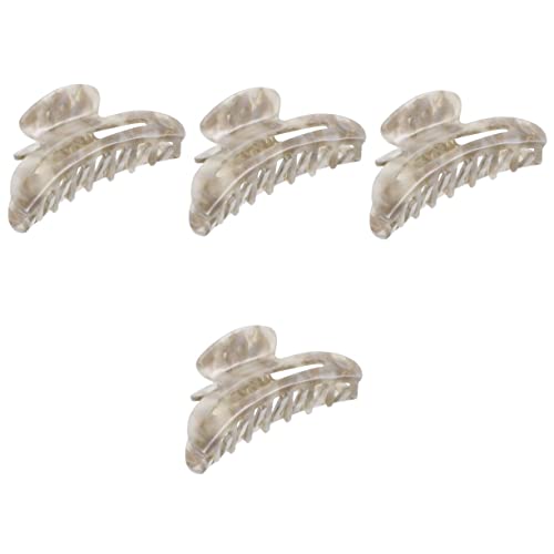 Pince à cheveux marbré pour femme : lot de 4 pièces avec maintien fort pour cheveux