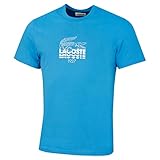 Marca Legacy Lacoste Camiseta de manga corta con logotipo TH1228 para hombre 2022 - Ibiza - M, Ibiza, M