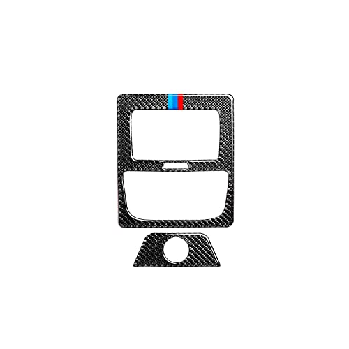 OZEQO Fibra de carbono Carro Ventilação de ar condicionado traseiro Adesivos decorativos, Ajuste par