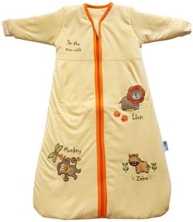 Slumbersac Winter Toddler Sleeping Bag Long Sleeves 3.5 Tog - Sunshine Zoo, 18-36 Months/Large