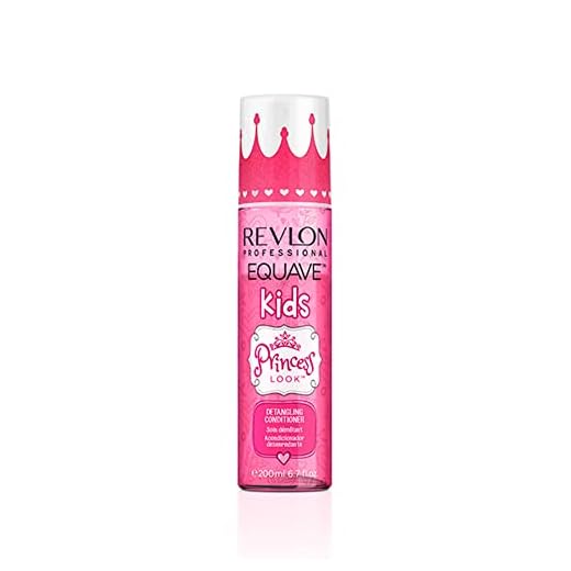REVLON PROFESSIONAL EQUAVE Kids Princess Detangling Conditioner, 200 ml, entwirrender Leave in Sprühconditioner für Kinder, 2-Phasen Haarpflege für glänzende, seidige Haare