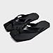 BWSEOBG Men's Genuine Leather Flip-Flops Fashion Square Toe Flat Beach Sandals Casual Comfort Thong Slides Sandals for Vacation Leisure (Black,8)