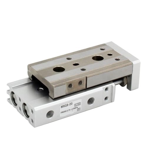 Vérin pneumatique MXQ8 compact pour stopper les vibrations de guidage
