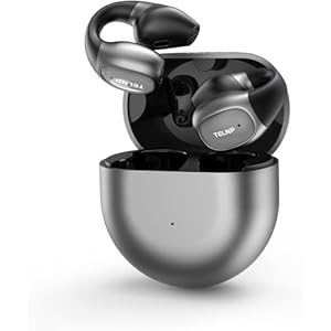 TELNP Open Ear Kopfhörer Kabellos Kopfhörer Bluetooth 5.3 Sport EarClip Kopfhörer IPX7 Wasserdicht Ear Clip Air Conduction Headphones, Ohne ins Ohr zu Gelangen Schmerzlos, für Laufen,Radfahren,Wandern
