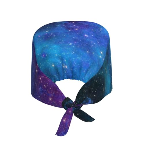 Image of Working Cap Scrub Cap with Sweatband Adjustable Unisex Women Tie Back Hat Nurse Surgical Caps