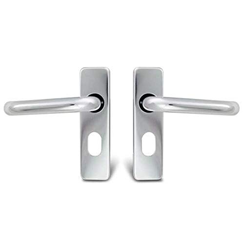 Image of TSS Round Bar Lever Oval Polished Aluminium