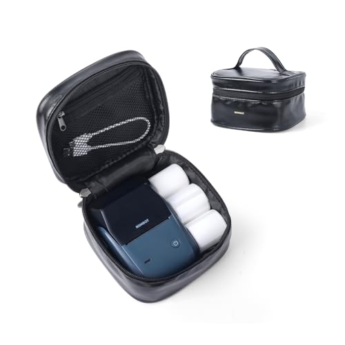 NIIMBOT Case Compatible with B1/B21 Label Printer for M110 Label Maker for T50M Pro Labeler Home Storage Holder Tape Paper Roll & USB Cable Multiple Uses (Box Only)-Black