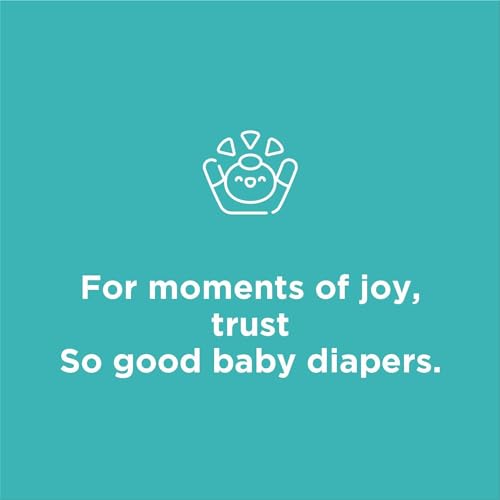 Image of SOOO GOOD Baby Diaper Pants With Aloe Lotion & Wetness Indicator | Soft & Comfortable | Fast Absorption, Rash-Free, Leak-Proof (Size-S, 4 to 8 kg, 40 Counts, Pack of 2)