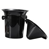 COLLBATH Schwarzer Kunststoff Eiswürfelbehälter und Wein spucknapf Multifunktionaler Weinkühler Eimer für Bier Champagner und Getränke Kompakt für Bar Restaurant Partygebrauch