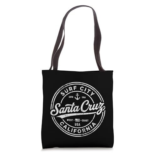 Bolso tipo tote retro de Santa Cruz Surf City, California, Costa Oeste miniatura 1