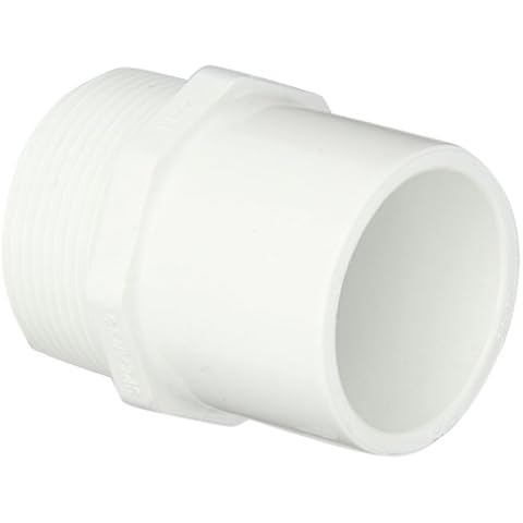 Spears 461 Series PVC Pipe Fitting, Adapter, Schedule 40, 1-1/2" NPT Male x 1-1/2" Spigot Cover
