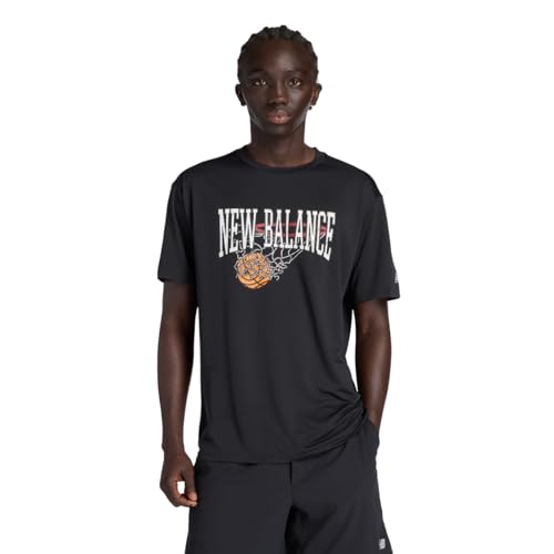 new balance(ニューバランス) MT53630 メンズバスケット 半袖Tシャツ 吸水速乾性 スポーツグラフィックトレーニングショートスリーブシャツメンズ