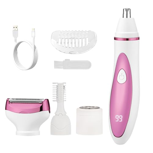 Epilatore per il Viso | Tagliabordi Elettrico Delicato e Staccabile,Depilazione Facciale Per Donne,Ideale per Gambe Donna Bagno Esterno Viaggi Piscina Hotel Pelle Sensibile
