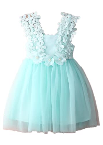 WangsCanis Vestito Bambina 2-7 Anni Estivo Abito