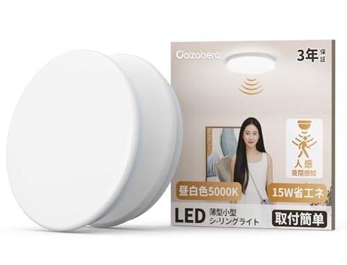 �uCoizabera�v���^�V�[�����O���C�g 2�Z�b�g �l���Z���T�[ 15W �ߓd ���֏Ɩ� 2400lm �����F5000K LED �����^�b�`��t �R���p�N�g 3�� 4�� 4.5�� 6�� �V��Ɩ� ������� led���C�g �u���� �L���Ɩ�/�Q��/����/��